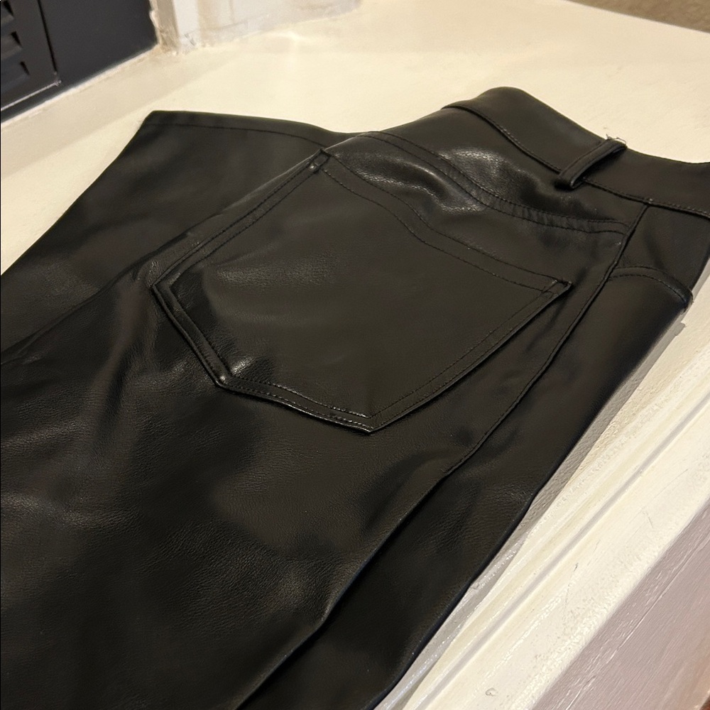 Dynamite Black Faux Leather Pants